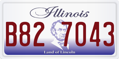 IL license plate B827043