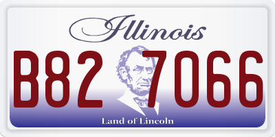 IL license plate B827066