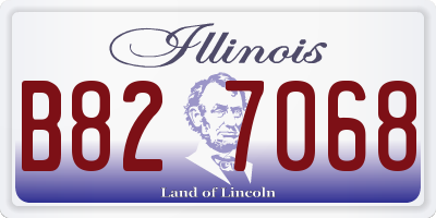 IL license plate B827068