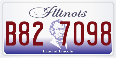 IL license plate B827098