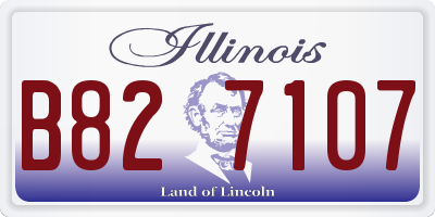 IL license plate B827107