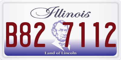 IL license plate B827112