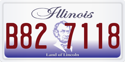 IL license plate B827118