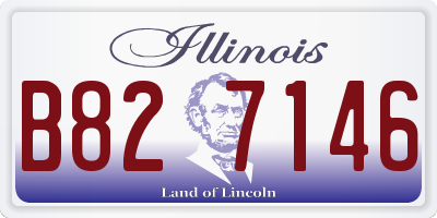 IL license plate B827146