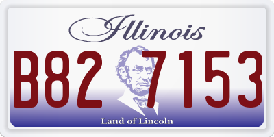 IL license plate B827153