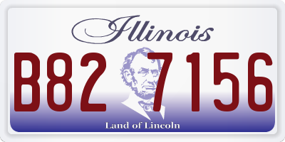 IL license plate B827156