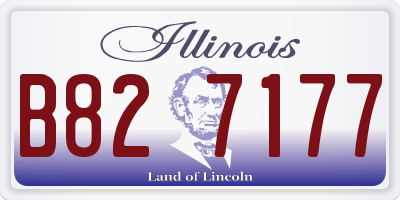 IL license plate B827177