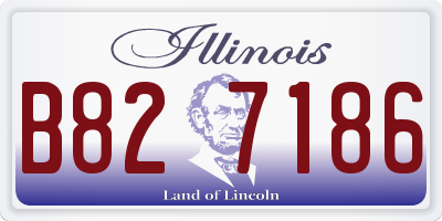 IL license plate B827186