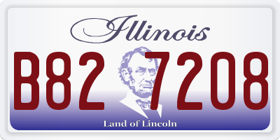 IL license plate B827208