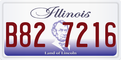 IL license plate B827216