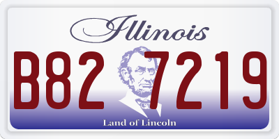 IL license plate B827219