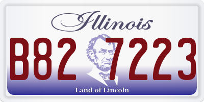 IL license plate B827223