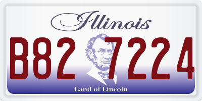 IL license plate B827224