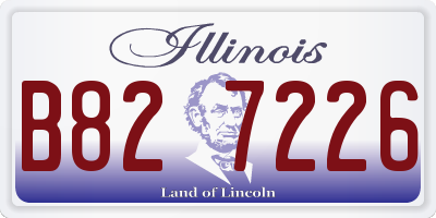 IL license plate B827226