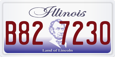 IL license plate B827230