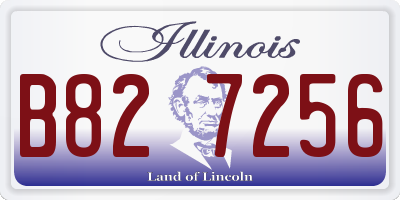 IL license plate B827256