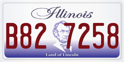 IL license plate B827258