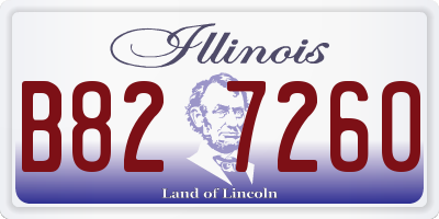 IL license plate B827260