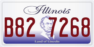 IL license plate B827268
