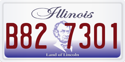 IL license plate B827301