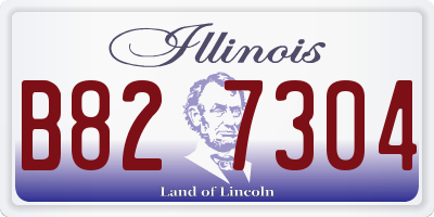 IL license plate B827304