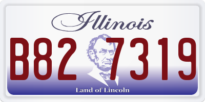 IL license plate B827319