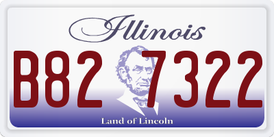 IL license plate B827322