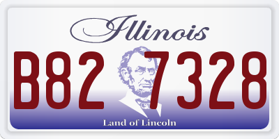 IL license plate B827328
