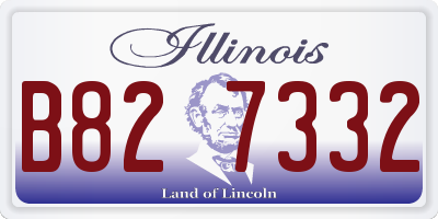 IL license plate B827332