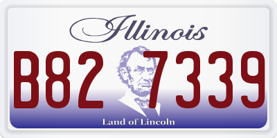 IL license plate B827339