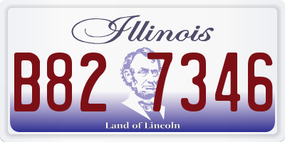 IL license plate B827346