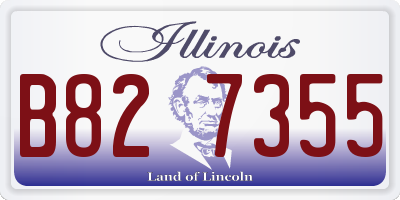 IL license plate B827355