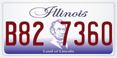 IL license plate B827360