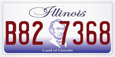 IL license plate B827368