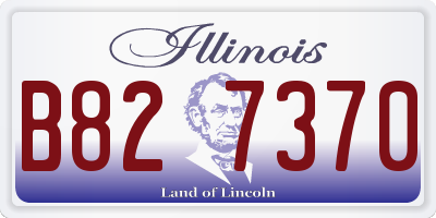 IL license plate B827370