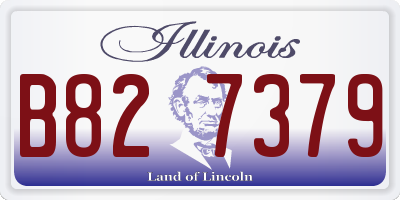 IL license plate B827379