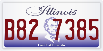 IL license plate B827385