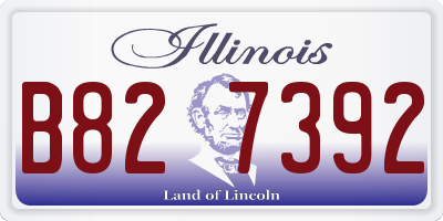 IL license plate B827392