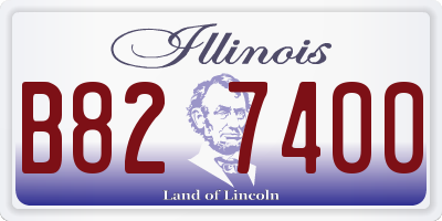IL license plate B827400