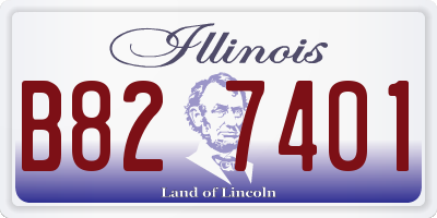 IL license plate B827401
