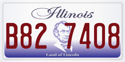 IL license plate B827408