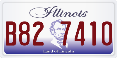 IL license plate B827410