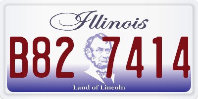 IL license plate B827414
