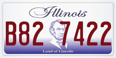 IL license plate B827422