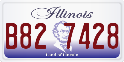 IL license plate B827428