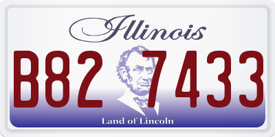 IL license plate B827433