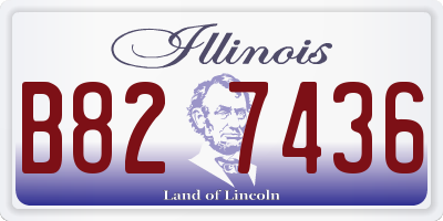IL license plate B827436
