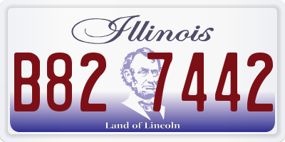 IL license plate B827442