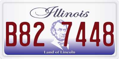 IL license plate B827448