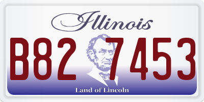 IL license plate B827453